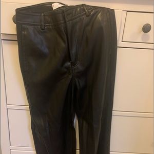 Mango Faux Leather Pants